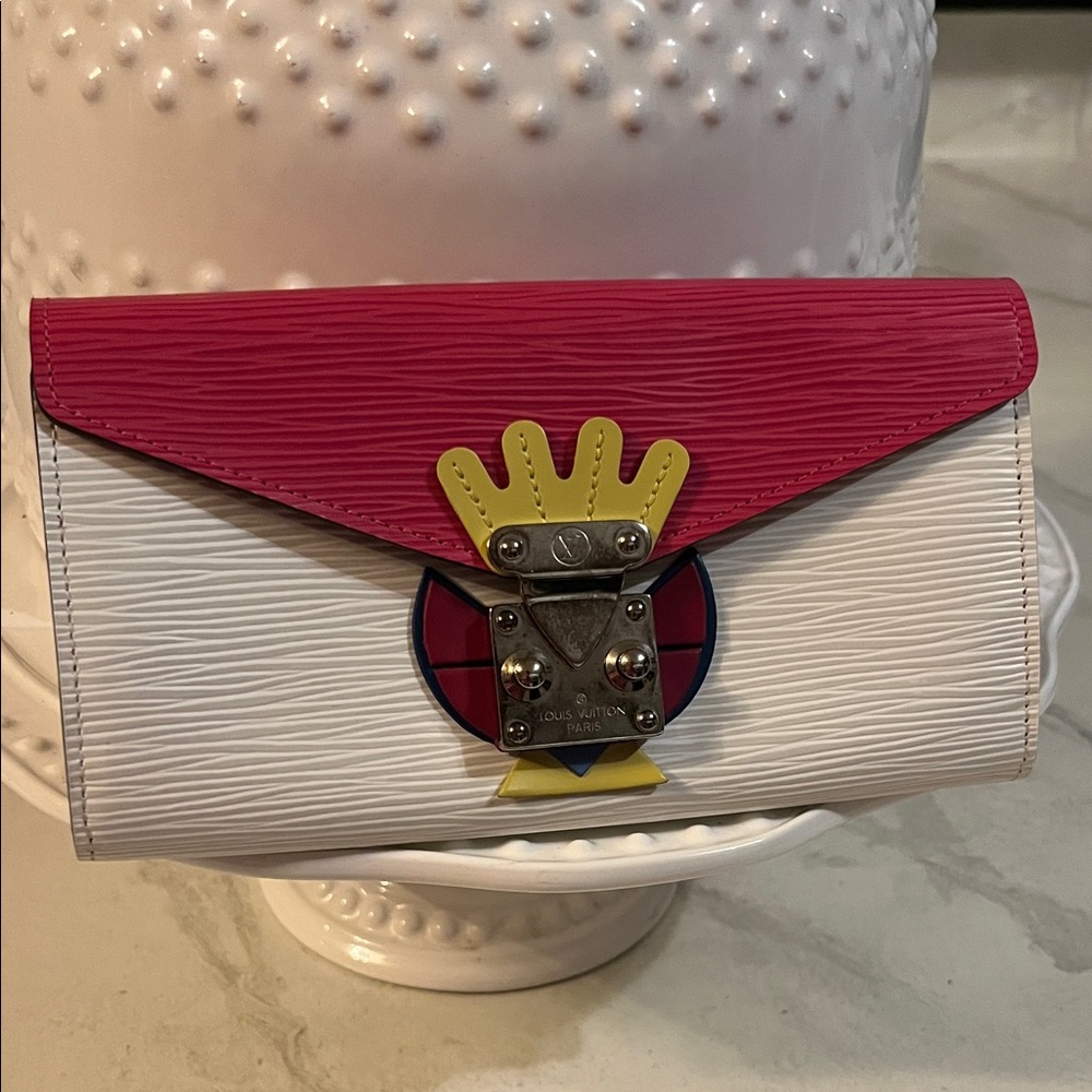 Louis Vuitton Limited Edition Pivoine Epi Leather Tribal Mask Sarah Walle